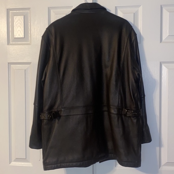 GENUINE BEAUTIFUL BROWN LEATHER JACKET - Picture 8 of 8